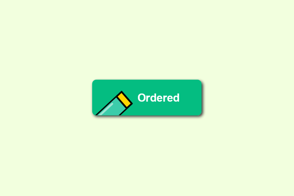 Tshirt Order Placed Button