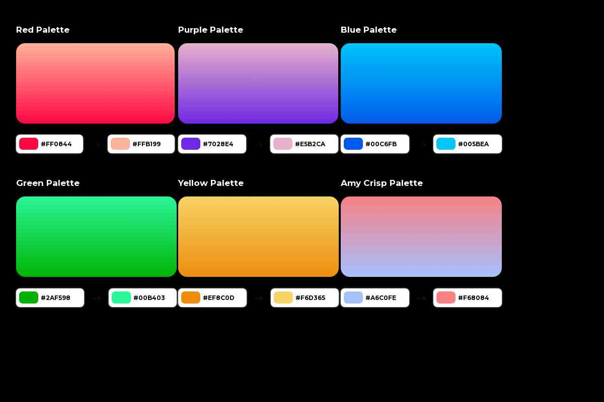 Color Palettes Cards