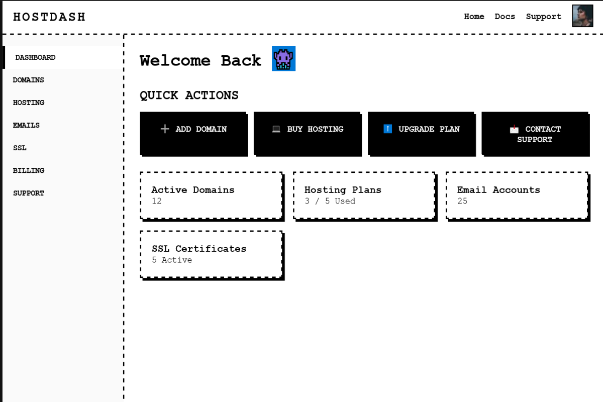 More Retro look Dashboard